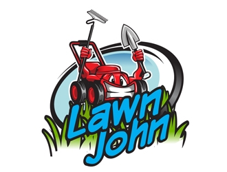 LAWN JOHN  logo design by DreamLogoDesign
