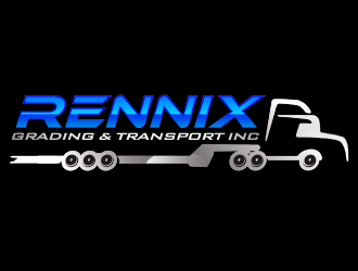 Rennix Grading and Transport Inc logo design by YONK