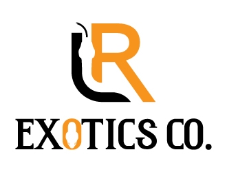 LR Exotics  logo design by fritsB