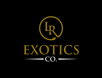LR Exotics  logo design by alby