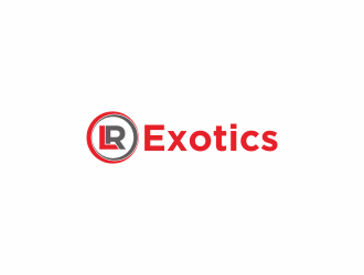 LR Exotics  logo design by aflah