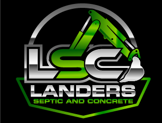 Landers Septic and Concrete logo design by THOR_