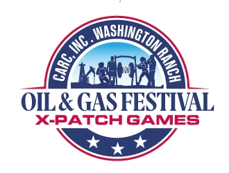 CARC, INC.Washington Ranch Oil & Gas Festival  X-Patch Games logo design by moomoo