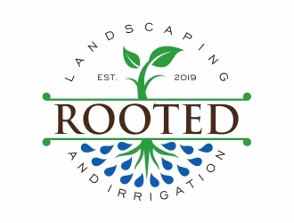Rooted - Landscaping and Irrigation logo design by Eko_Kurniawan