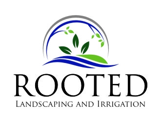 Rooted - Landscaping and Irrigation logo design by jetzu