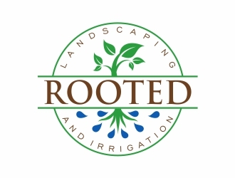 Rooted - Landscaping and Irrigation logo design by Eko_Kurniawan