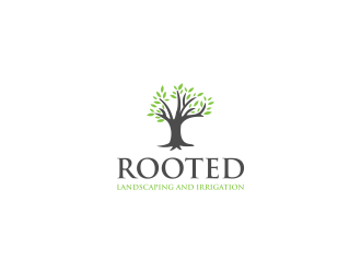 Rooted - Landscaping and Irrigation logo design by kaylee