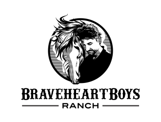 Braveheart Boys Ranch logo design by AisRafa