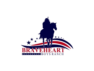 Braveheart Boys Ranch logo design by DanizmaArt