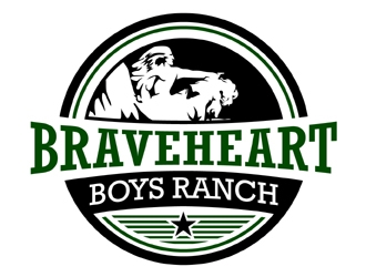 Braveheart Boys Ranch logo design by MAXR