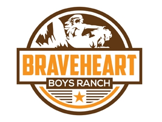 Braveheart Boys Ranch logo design by MAXR