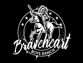 Braveheart Boys Ranch logo design by DreamLogoDesign