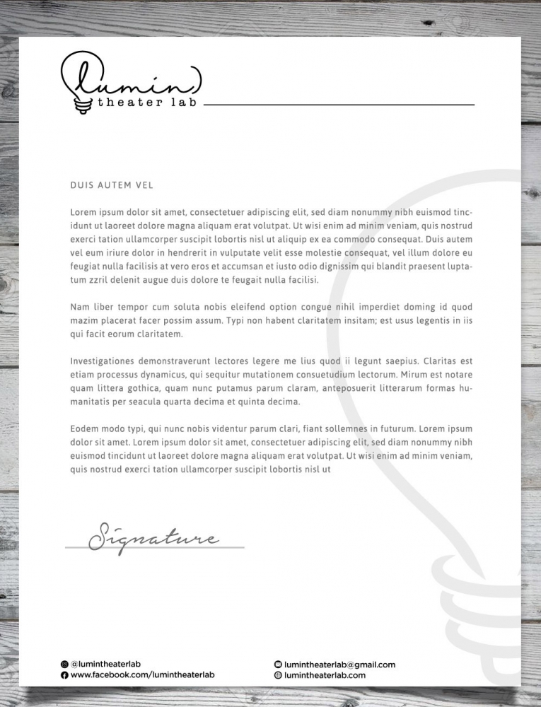 (lumin)theater lab logo design by scriotx