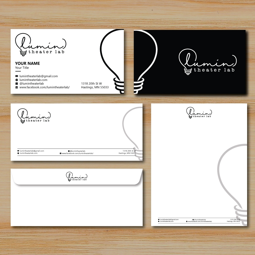 (lumin)theater lab logo design by Boomstudioz