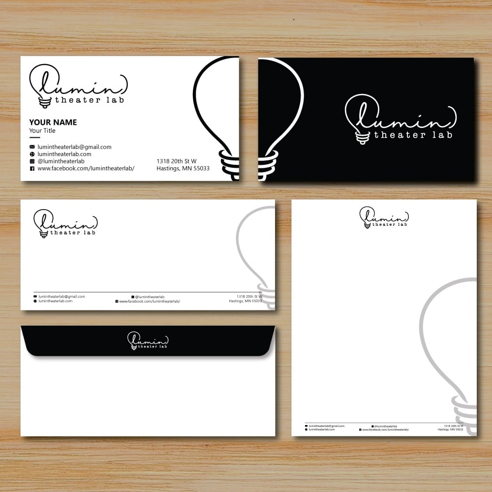 (lumin)theater lab logo design by Boomstudioz