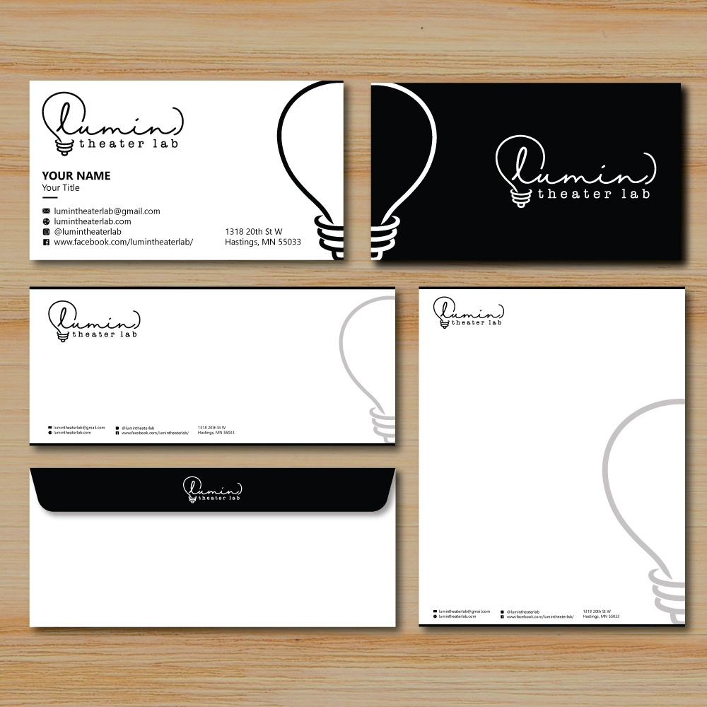 (lumin)theater lab logo design by Boomstudioz