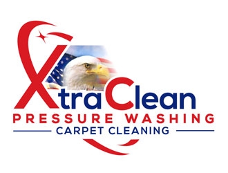 XtraClean Pressure Washing & Carpet Cleaning logo design by LogoInvent