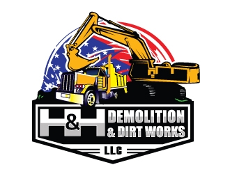 H&H Demolition & Dirt Works LLC logo design by gogo
