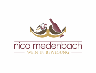 nico medenbach - wein in bewegung logo design by Dianasari