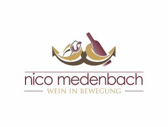 nico medenbach - wein in bewegung logo design by Dianasari