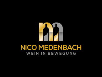 nico medenbach - wein in bewegung logo design by kopipanas