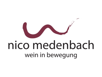 nico medenbach - wein in bewegung logo design by yippiyproject
