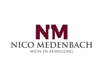 nico medenbach - wein in bewegung logo design by yippiyproject