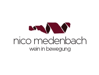 nico medenbach - wein in bewegung logo design by yippiyproject