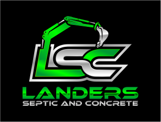 Landers Septic and Concrete logo design by cintoko
