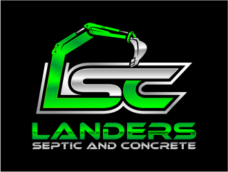 Landers Septic and Concrete logo design by cintoko