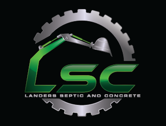 Landers Septic and Concrete logo design by ShadowL