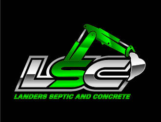 Landers Septic and Concrete logo design by THOR_