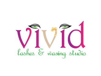 VIVID, LASHES & WAXING STUDIO logo design by ManishSaini