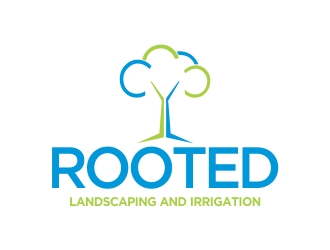 Rooted - Landscaping and Irrigation logo design by cikiyunn