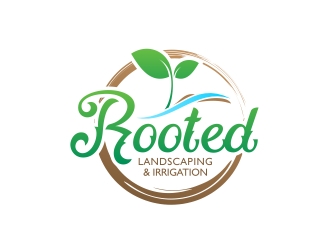 Rooted - Landscaping and Irrigation logo design by yunda