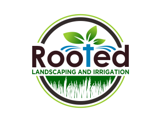 Rooted - Landscaping and Irrigation logo design by done