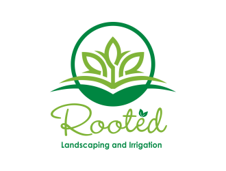 Rooted - Landscaping and Irrigation logo design by ROSHTEIN