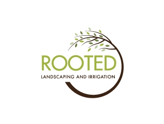 Rooted - Landscaping and Irrigation logo design by zakdesign700