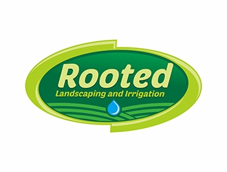 Rooted - Landscaping and Irrigation logo design by gitzart
