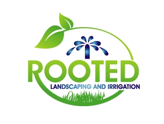 Rooted - Landscaping and Irrigation logo design by PMG