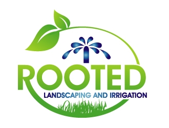 Rooted - Landscaping and Irrigation logo design by PMG