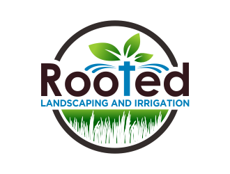 Rooted - Landscaping and Irrigation logo design by done