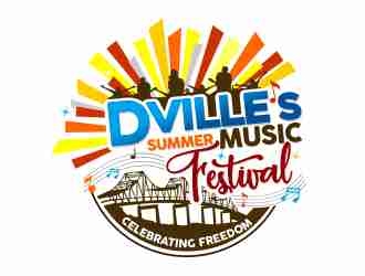 Dville’s Summer Music Festival celebrating Freedom logo design by veron