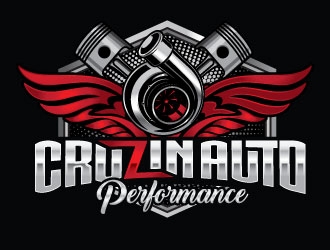 Cruzin auto performance  logo design by Godvibes