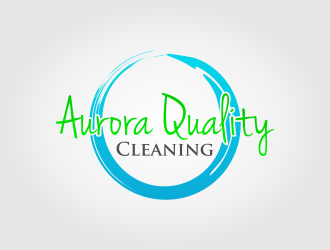 Aurora Quality Cleaning  logo design by Purwoko21