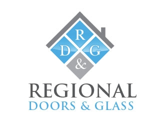 Regional Doors & Glass logo design by Vincent Leoncito