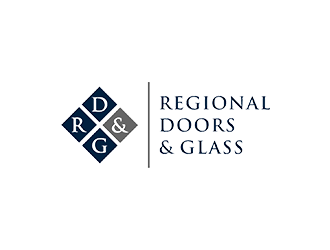 Regional Doors & Glass logo design by blackcane