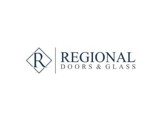Regional Doors & Glass logo design by haidar