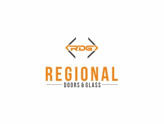 Regional Doors & Glass logo design by DanizmaArt