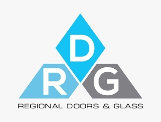 Regional Doors & Glass logo design by berkahnenen